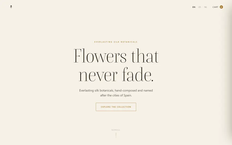 SilkFlorae homepage: everlasting silk bouquets